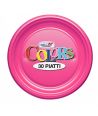 Piatti Plastica Colors - Fucsia Grandi